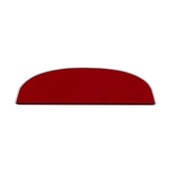 Czerwone dywaniki na schody zestaw 16 szt. 20x65 cm Plain Color – Vitaus