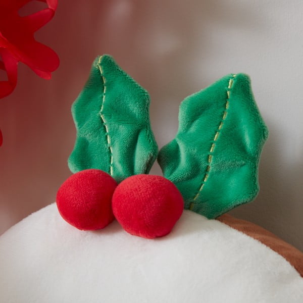 Pluszowa poduszka dekoracyjna ze świątecznym motywem 35x35 cm Christmas Pudding – Catherine Lansfield-image-2