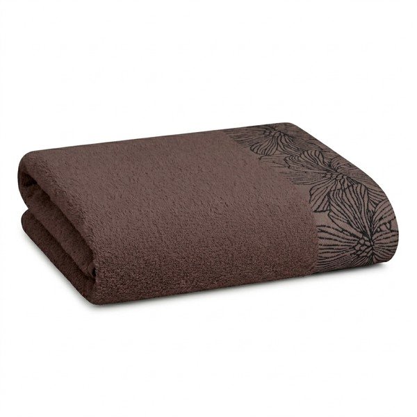 Brązowy bawełniany ręcznik frotte 50x100 cm Valencia – My House