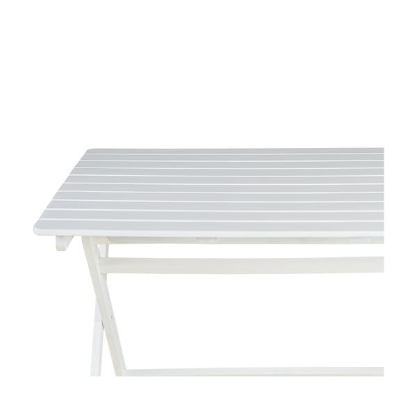 Biały stół ogrodowy z drewna akacji Bonami Essentials Natur, 114x88 cm-image-4