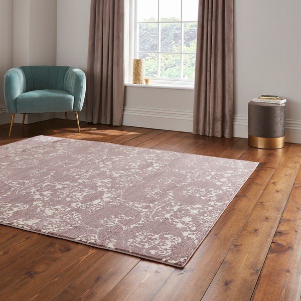 Wrzosowy dywan 200x285 cm Imperial Wine – Think Rugs-image-2