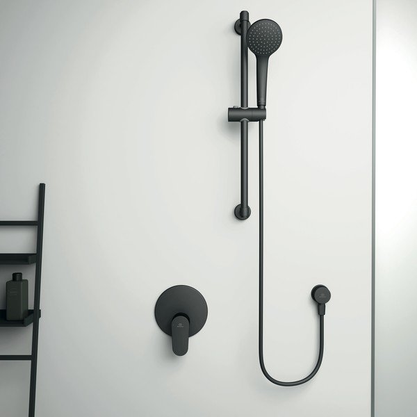 Metalowy zestaw prysznicowy w kolorze matowej czerni Silk Black – Ideal Standard-image-1