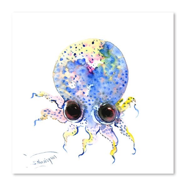 Plakat Blue Octopus (projekt Surena Nersisyana), 30x21 cm
