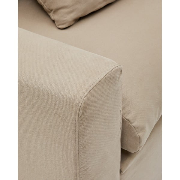 Beżowa lniana sofa 240 cm Nora – Kave Home-image-2