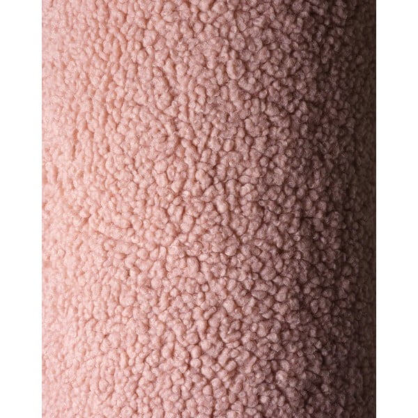 Różowa poduszka na sofę dziecięcą z materiału bouclé Teddy Pouch – Wigiwama-image-3