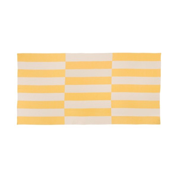Żółty bawełniany ręcznik plażowy 100x160 cm Su – noo.ma