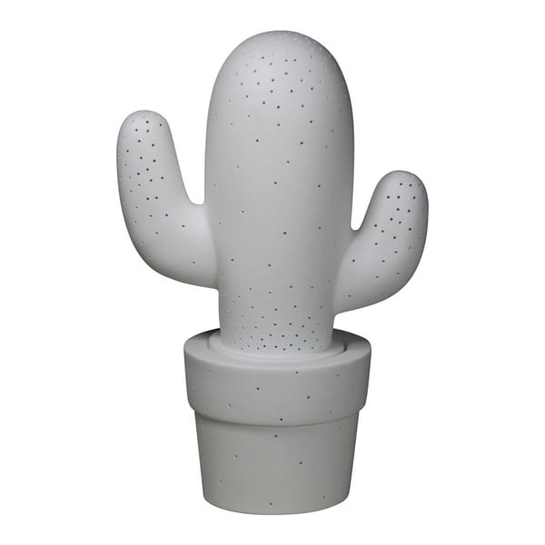 Biała lampa stołowa Opjet Paris Cactus