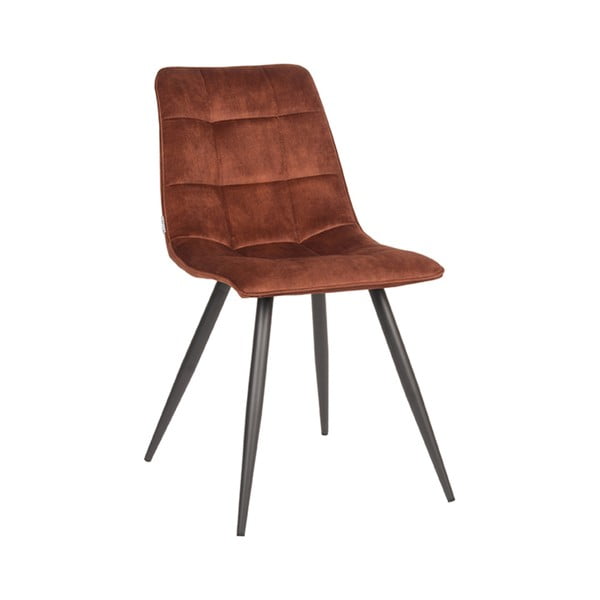 Koniakowe aksamitne krzesła zestaw 2 szt. Jelt – LABEL51