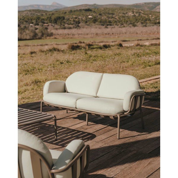 Jasnoszara sofa ogrodowa Joncols – Kave Home-image-1