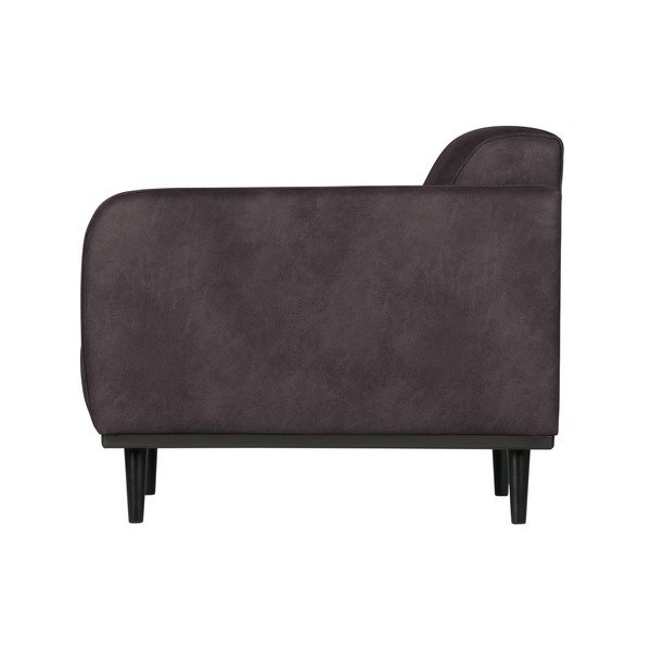 Szary fotel z imitacji skóry BePureHome Statement-image-3