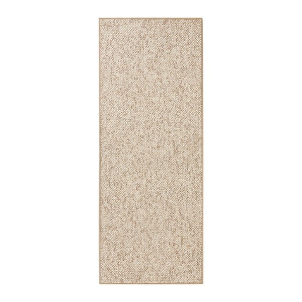 Beżowobrązowy chodnik BT Carpet Wolly, 80x200 cm