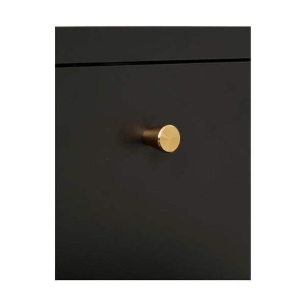 Czarna metalowa szafka nocna Dalby – House Nordic-image-4