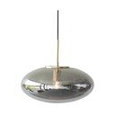 Szara lampa wisząca ze ściemniaczem ze szklanym kloszem ø 40 cm Reflect – Hübsch