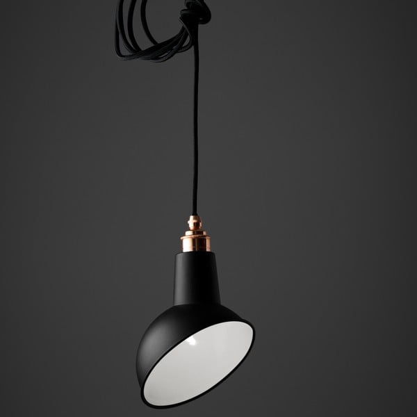 Lampa wisząca Miniature Angled Cloche Black