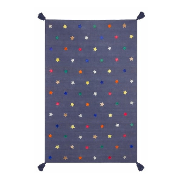 Niebieski dywan Art For Kids Stars, 110x160 cm