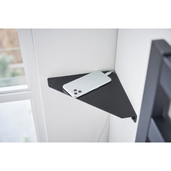 Czarna narożna metalowa półka 22 cm Tower – YAMAZAKI-image-3