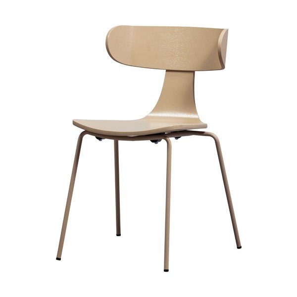 Krzesło sztaplowane w dekorze jesionu w naturalnym kolorze Form – WOOOD-image-3