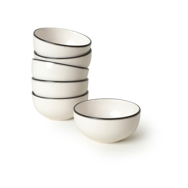 Białe ceramiczne miski zestaw 6 szt. – Hermia