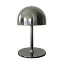 Ciemnoszara lampa stołowa LED ze zdalnym sterowaniem i metalowym kloszem (wysokość 22 cm) Tim – Sirius