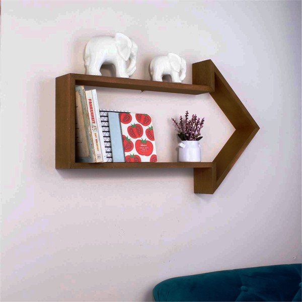 Półka drewniana North Carolina Scandinavian Home Decors Triangle Arrow P