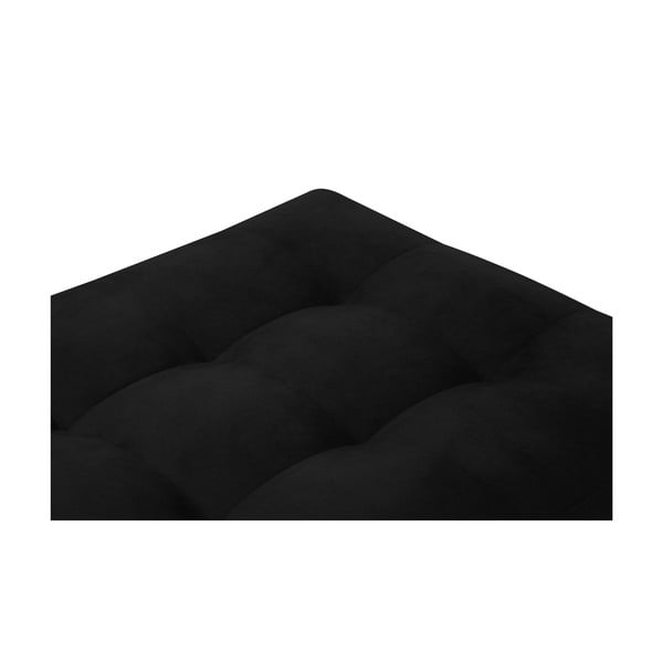 Czarny aksamitny podnóżek Milo Casa Santo-image-4