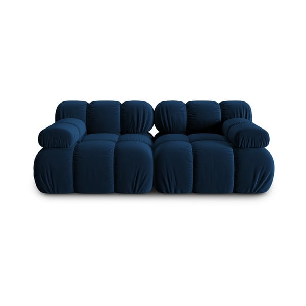 Niebieska aksamitna sofa 188 cm Bellis – Micadoni Home
