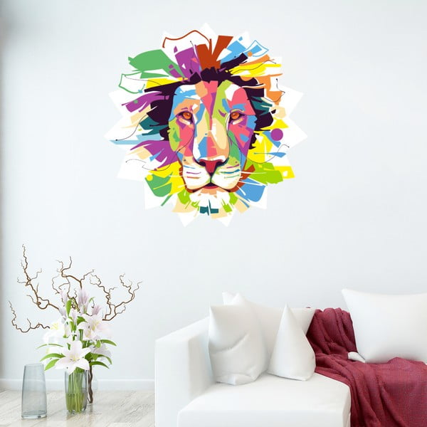 Naklejka Fanastick Pop Art Lion, 50x50 cm