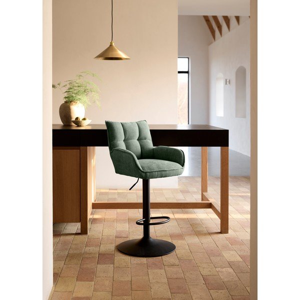 Zielone hokery z regulowaną wysokością zestaw 2 szt. Marilla – Unique Furniture-image-1