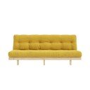 Żółta sztruksowa sofa 200 cm Lean – Karup Design