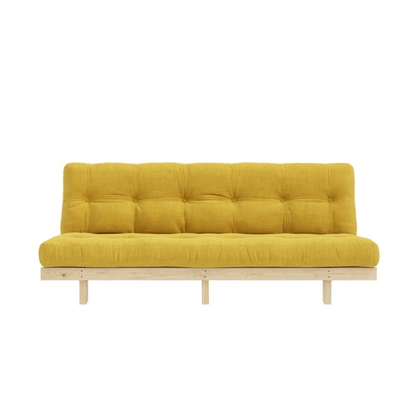 Żółta sztruksowa sofa 200 cm Lean – Karup Design