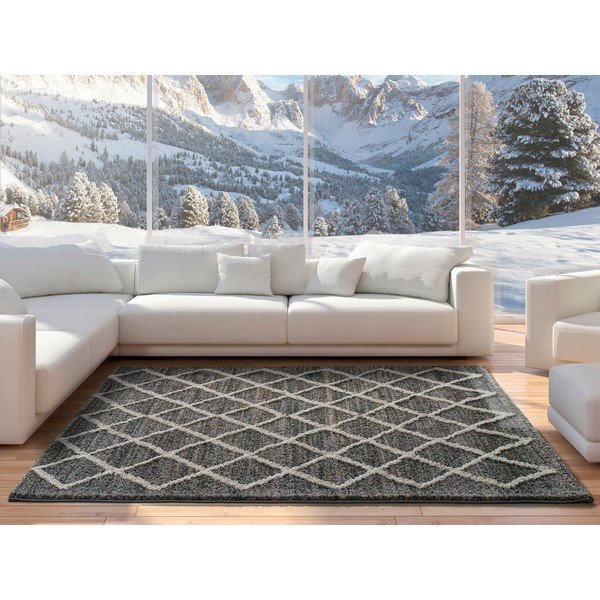 Szary dywan Universal Farah Cross, 120x170 cm-image-1