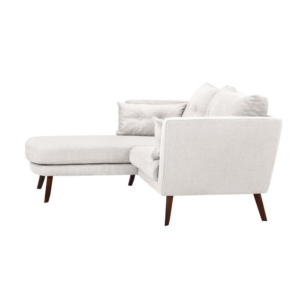 Kremowa sofa 3-osobowa Mazzini Sofas Elena, z szezlongiem po lewej stronie-image-1