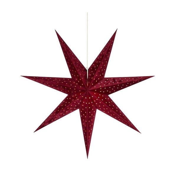 Czerwona wisząca dekoracja świetlna Markslöjd Velours, wys. 75 cm