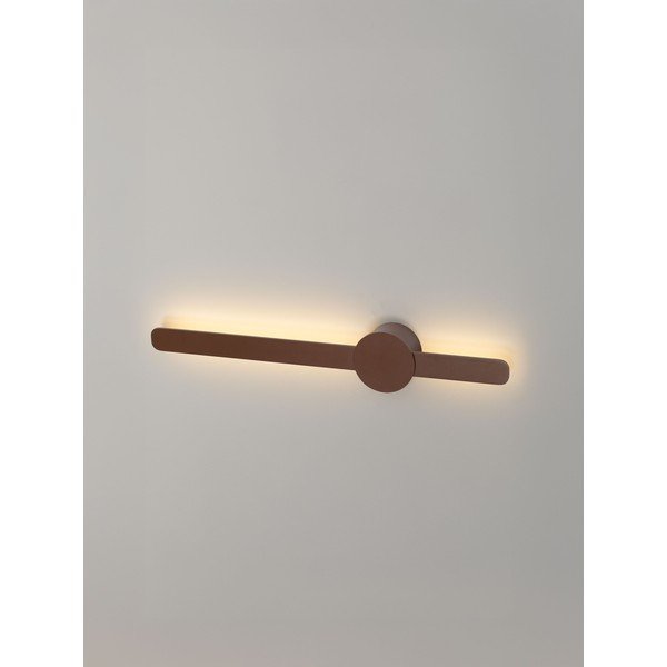 Brązowy aluminiowy kinkiet LED Norei – Nova Luce-image-1