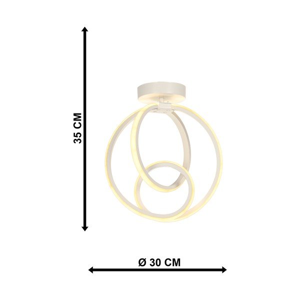 Biała metalowa lampa sufitowa LED Neo – Squid Lighting-image-4