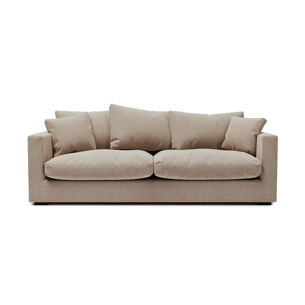 Kremowa sztruksowa sofa 220 cm Comfy – Scandic
