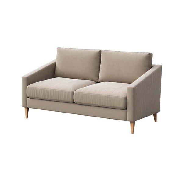 Beżowa aksamitna sofa 170 cm Karoto – Ame Yens-image-2