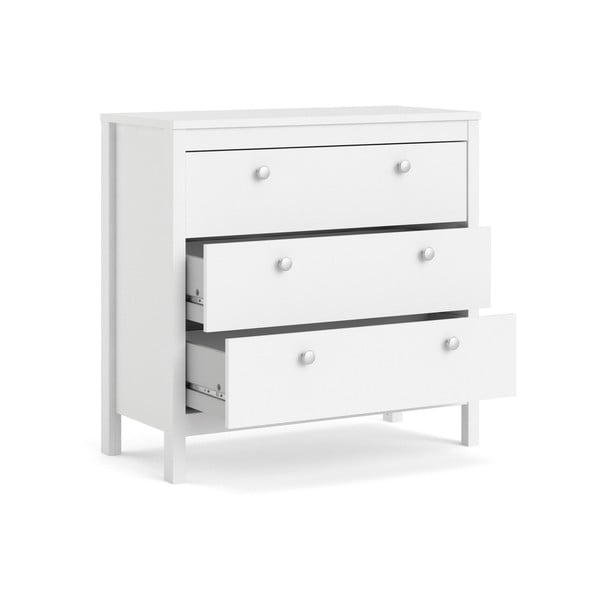 Biała niska komoda 82x80 cm Madrid – Tvilum-image-4