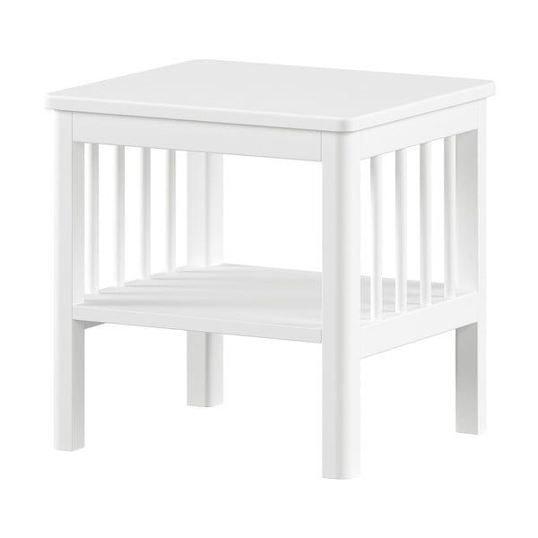 Biała dziecięca szafka nocna z litego drewna bukowego Forrest – Vipack