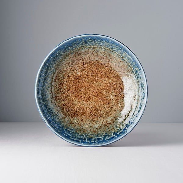 Beżowo-niebieski głęboki talerz ceramiczny MIJ Earth & Sky, ø 24 cm-image-3