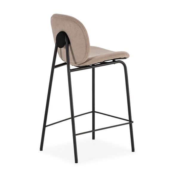 Beżowe hokery zestaw 2 szt. (wys. siedziska 65 cm) Cori – Marckeric-image-3