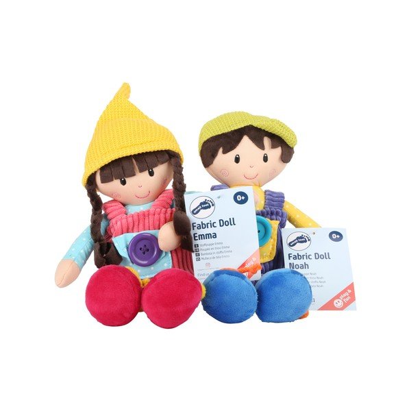 Komplet 2 szmacianych lalek Legler Noah & Emma-image-1