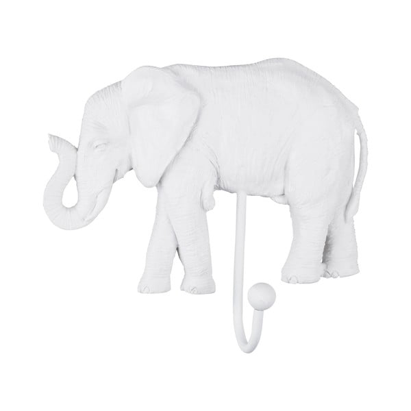 Biały haczyk w kształcie słonia Leitmotiv Elephant