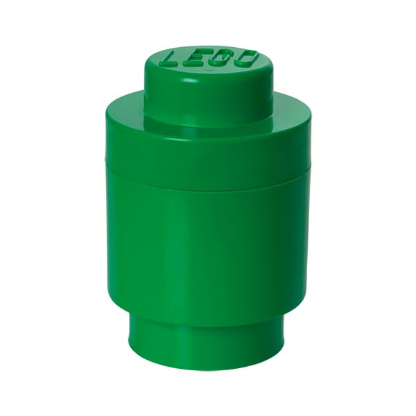 Zielony pojemnik okrągły LEGO®, ⌀ 12,5 cm