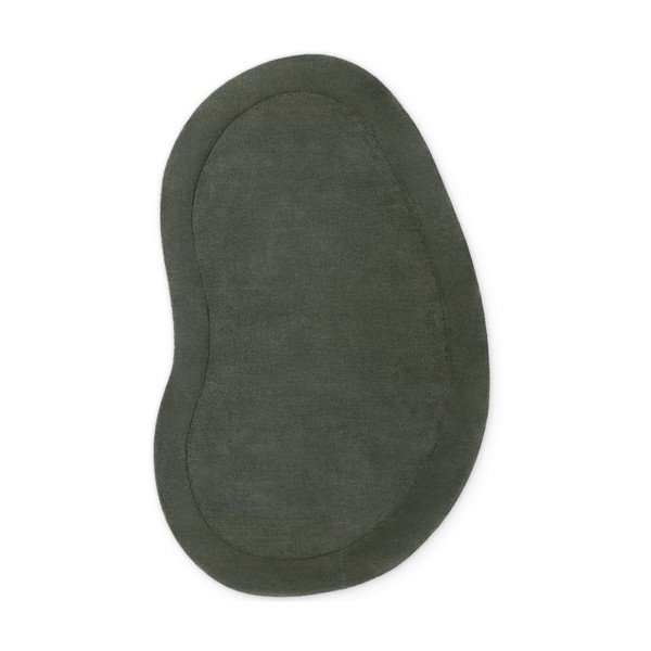 Ciemnozielony dywan z mieszanki wełny tkany ręcznie 125x200 cm Kari Organic – Villeroy&Boch