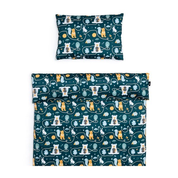 Dziecięca pościel bawełniana do łóżeczka 135x100 cm Animal Friends – ESECO-image-1