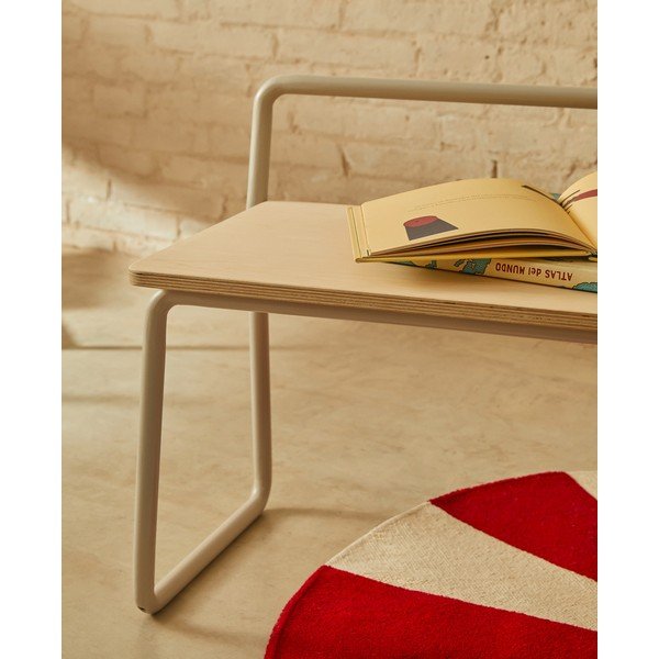 Beżowo-naturalna ławka Tinn – Kave Home-image-1