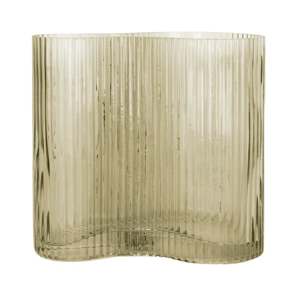 Zielony szklany wazon PT LIVING Wave, wys. 18 cm-image-3