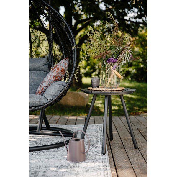 Szary stół ogrodowy Bonami Essentials Lounge, ø 51 cm-image-1