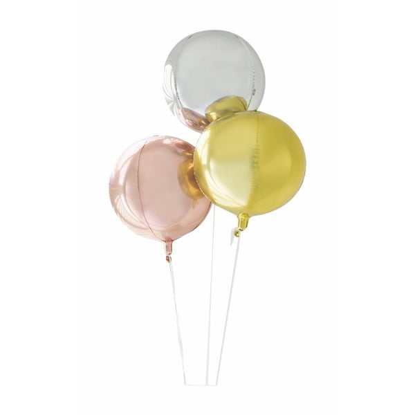Balon w kolorze srebra Talking Tables Orb, ⌀ 40 cm